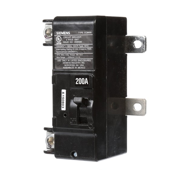 Siemens MBK200A 200-Amp Main Circuit Breaker for Use in Ultimate