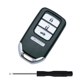 Replacement Smart Keyless Entry Remote Control Key Fob Case Cover for Honda Accord Civic CR-V CRV Pilot EX-L Touring Car Key Fob Shell (4 Button-a)