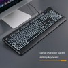 Large Print Keyboard Large Bold Letters 104 Keys Standard Full