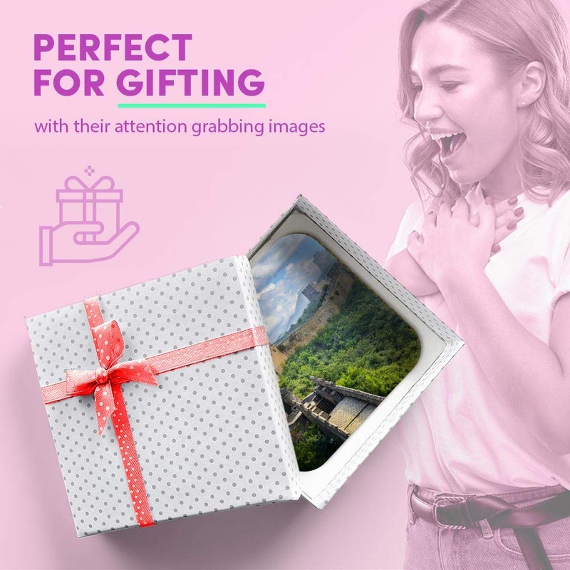 1 x Square MDF Fridge Magnet - The Great Wall