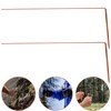 Yardwe Divining Rods 2Pcs Copper Dowsing Rod, Water Divining, Spirit,Detect