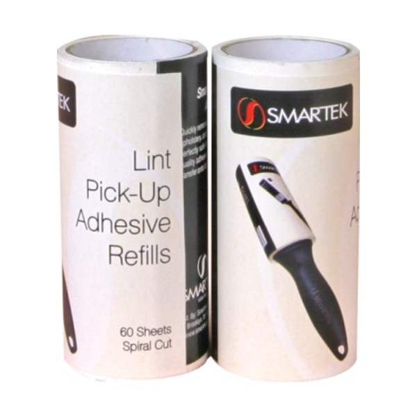 Smartek Adhesive Lint Roller Refills 2/Pkg-120 Sheets