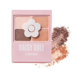 DAISY DOLL by MARY QUANT O-01 Eye Color Palette, Nude Poppy Orange, 0.2 oz (5.1 g), Mat, Sheer Color, Gradient, High Brightness Glitter Blend, Eye Shadow