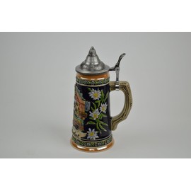 Beer Stein Oktoberfest in Munich Street Scene Beer Mug by E.H.G. | .75 Liter