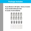 SUZEYAR 10 pcs Miniature Led Lights,Tiny Lights for Hand Craft/DIY,Miniature