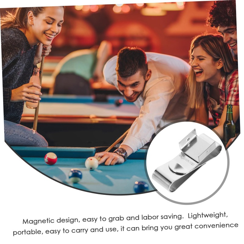 Kisangel Professional Magnetic Billiard Chalk Holder Portable Cue Chalk Clamp