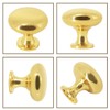 Probrico 10 Pack Kitchen Door Knobs Single Hole Gold Cabinet