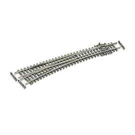 Peco SL-E387F Streamline Code 55 Left Hand Curved Turnout Electrofrog