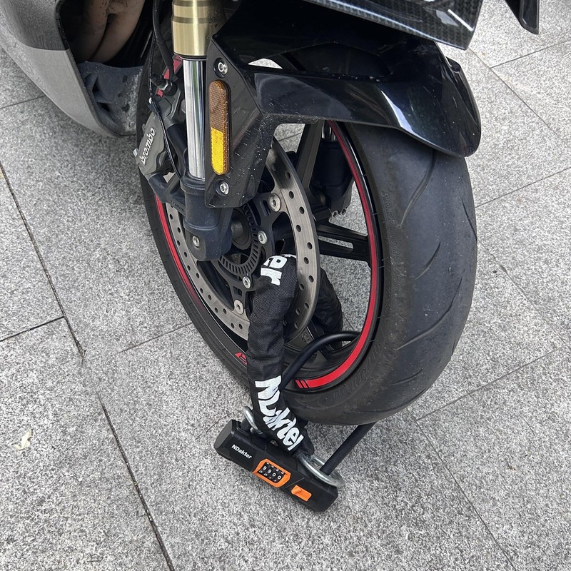 NDakter Bike Locks Heavy Duty Anti Theft, Keyless Combination Motorcycle