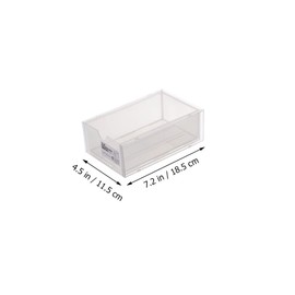 STOBOK Storage Cube Boxes 2pcs Foldable Desktop Drawer Type for Stationery Cosmetics and Sundries