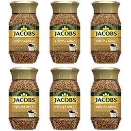 Jacobs Cronat Gold Instant Coffee 200 Gram / 7.05 Ounce (Pack of 6)
