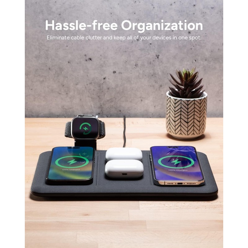 Mophie 4-in-1 Wireless Charging Mat 10W,Charge 4 Device At Once