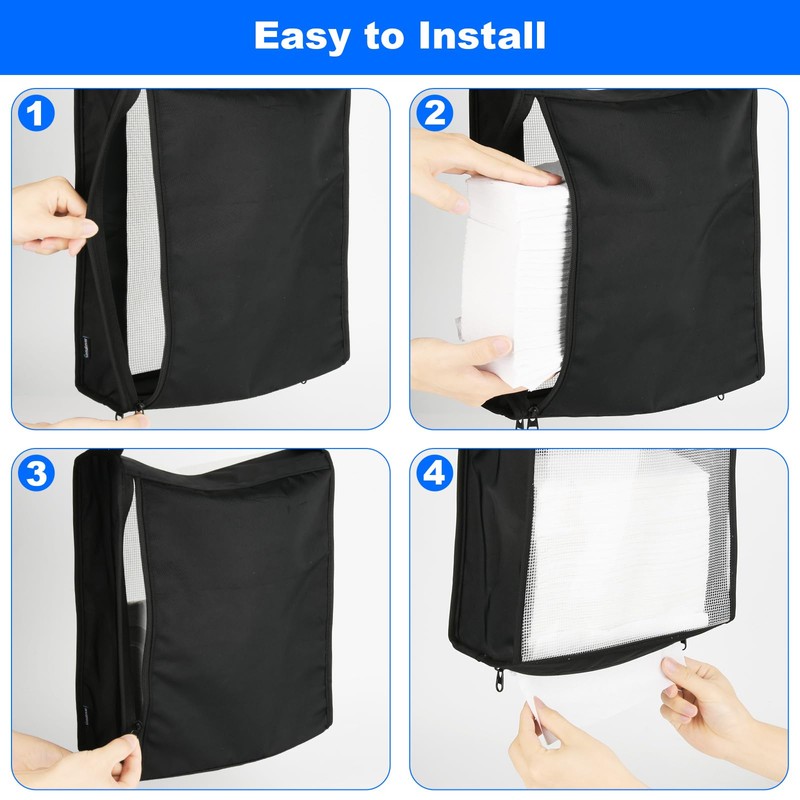 Hanging Camping Paper Towel Holder, Waterproof Hand Paper Towel Dispenser
