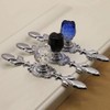 Wannianmu 4 Pack Drawer Dresser Knobs Pull Handles,Rose Flower Clear