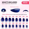 Glue Press On Nails Short - Findigit Blue Oval Glue
