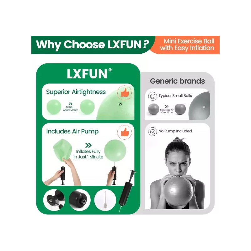 LXFUN 스마트 카운터 링이 포함된 LXFUN 홈 필라테스 키트 작은