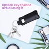 Gerkia Two-piece Chapstick Holder KeyChain，Cute Leather Women and Men Lip