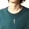 FaithHeart Russian Orthodox Cross Necklace Men Women Crucifix Necklace with