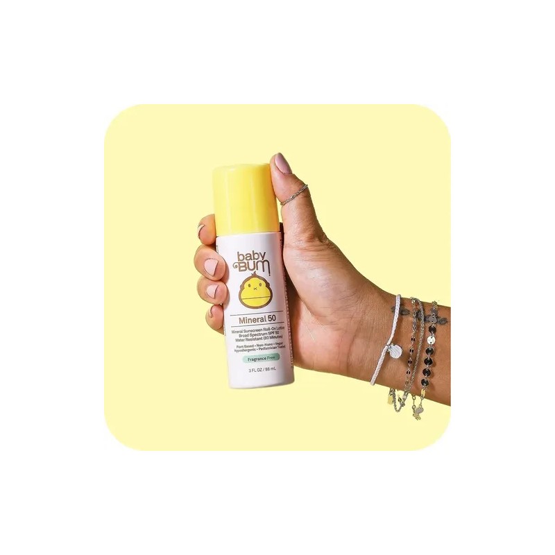 Baby Bum Mineral Spf 50 Roll-on Sunscreen | Vegan And