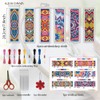 ORIGACH 6 Set Mandala Pattern Cross Stitch Bookmark Kit for