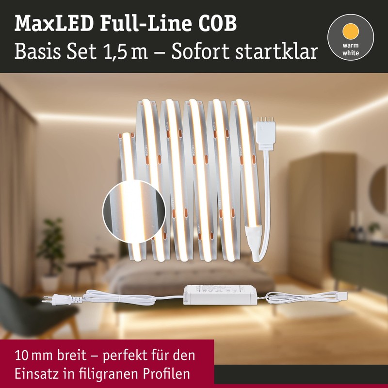Paulmann 71045 LED Strip MaxLED 500 Full-Line COB Complete Set