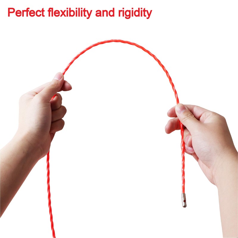 128 Feet Fish Tape Wire Puller Through Wall Wire Threader