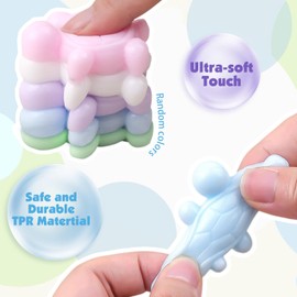 Anboor 4Pcs Sea Turtle Squishies Toys,Kawaii Squeeze Animals Toy for Kids,Sensory Toy Animal Relief Stress Toy Set for Kids Adult,Sea Animal Fidget Mochi Toy Novelty for Party Birthday