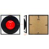 ReqiHome 4 Pack, Black Music Record Album Frame, Display 12.5"x12.5"