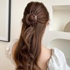 Vintage Coffee Brown Bird's Nest Bun Maker Hair Claw Simple