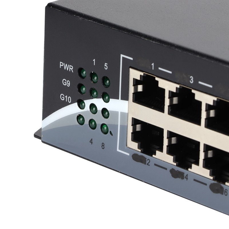 Ethernet Media Converter Twisted Pair RJ45 10/100/1000M 2 Optical Fiber