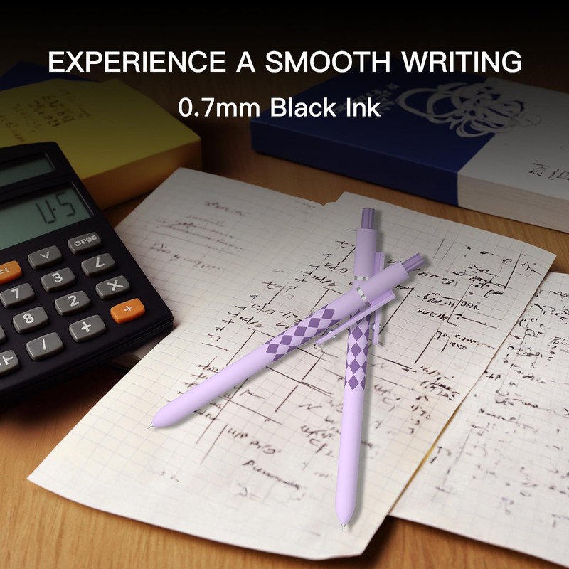Gel Pens, Nurse Gifts,0.7mm Fine Point Black ballpoint pens,Aesthetic Cute