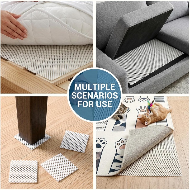 Non Slip Rug Pad Gripper for Hardwood Floors, 5x7 FT