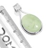 Jeweloporium 925 Sterling Silver Pendant for Women Green Natural Prehnite