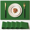 AuraNestle Placemats Set of 6 Linen Type Fabric Cloth Placemats,