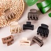 8 Pack Small Hair Claw Clips,Double Row Teeth Hair Clips,1.6"