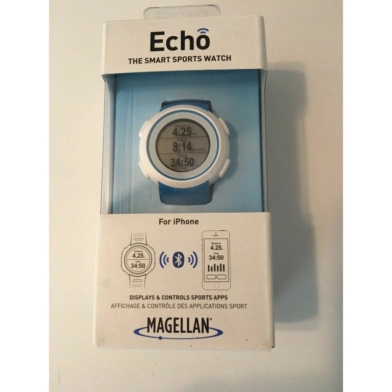 Magellan Echo Smartwatch Watch Sports Activity Fitness Monitor - Blue