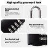 mizikuu Pack of 6 Padlock Combination Lock, 4 Digit Lock