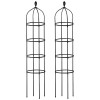 iMountek 2 Pack Garden Obelisk Trellis for Climbing Plants 5.9Ft