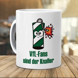 mundohuevo Original Football Cup, Breakfast Cups for VfL Wolfsburg Fans Original Gift for Football Fans Football Item VfL Wolfsburg