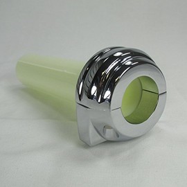 Harley Dual Cable CHROME Grooved Throttle Control KITS for 1" Handlebars - For use with early model '81-'95 FX, FL, XL, FLT, FXR, FXD, FXST, FLST, Big Twins and Sportsters (GRVD)