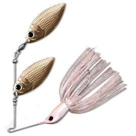 Deps Spinnerbait B Custom Double Willow 3/8oz Fine Pearl #17