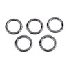5PCS Zinc Alloy Round Carabiner Spring Snap，snap Hook Clips Hook