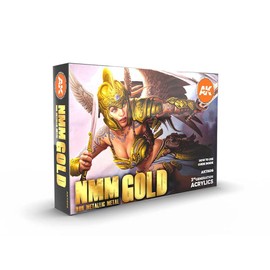 AK Interactive NMM 11606 Gold Set - Plastic Model Making Colours and Accessories