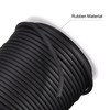 MECCANIXITY Rubber Cord 27 Yards 1/8" Dia Matte Black Solid