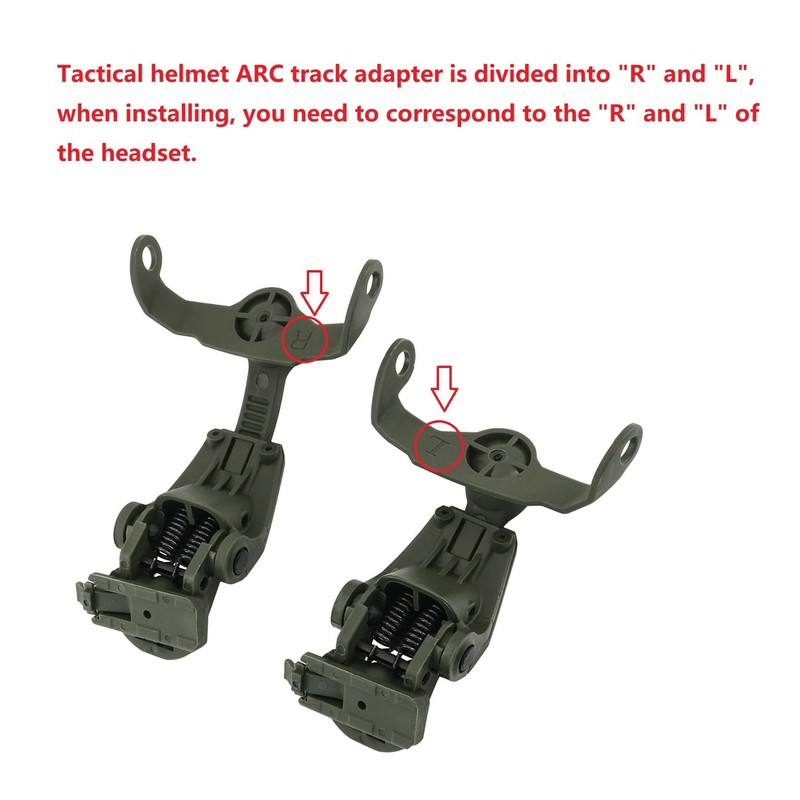 HEARFALCOM ARC Rail Adapter for Tactical Helmet Fast Series Helmets