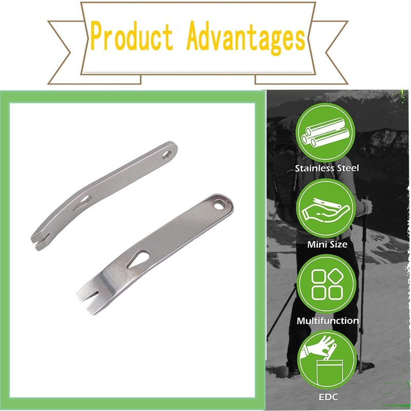 Wady Pocket Size Stainless Steel Crowbar Pry Bar Widgy Bar