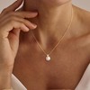 NECOCY Gold Pearl Necklace for Women, Dainty 14K Gold Plated