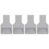 4Pcs U Shape Casters Door Stopper Anti Sliding Furniture Wheels