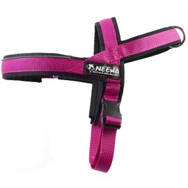 Neewa Sport Harness (Medium, Pink), Padded Dog Harness, with Control Handle, Easy to Put On and Take Off