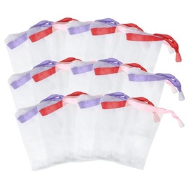 Yueton Bolsas Jabón Malla Espumosa Ideales Limpieza Facial Doble Capa Cordón Ajustable Champú Perfectas Baño Ducha